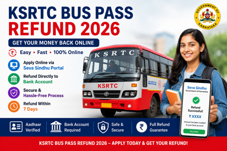 KSRTC Bus Pass Refund 2026